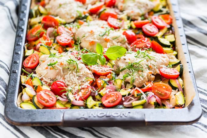 Easy Italian Sheet Pan Chicken & Veggies: Quick Weeknight Dinner
